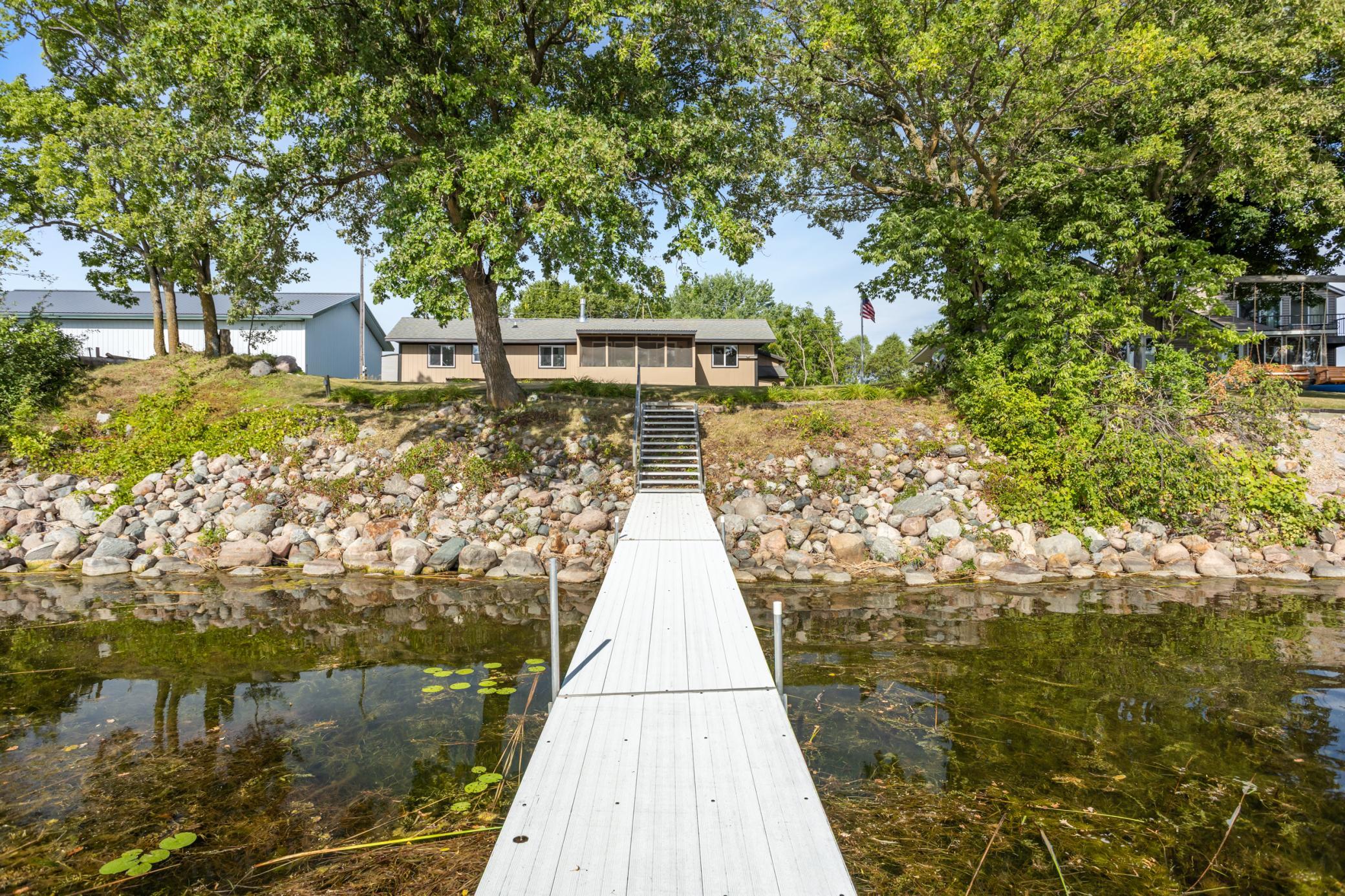 View from dock facing the home