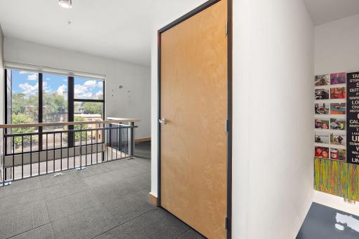 Upstairs front entry and coat closet