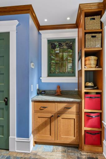 The added mudroom is a must for today's lifestyle