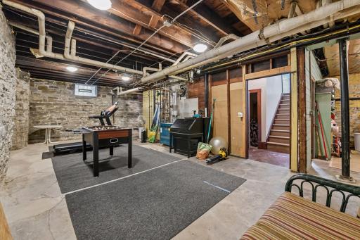 HUGE unfinished space in the lower level with high ceilings. Imagine the possibilities!!
