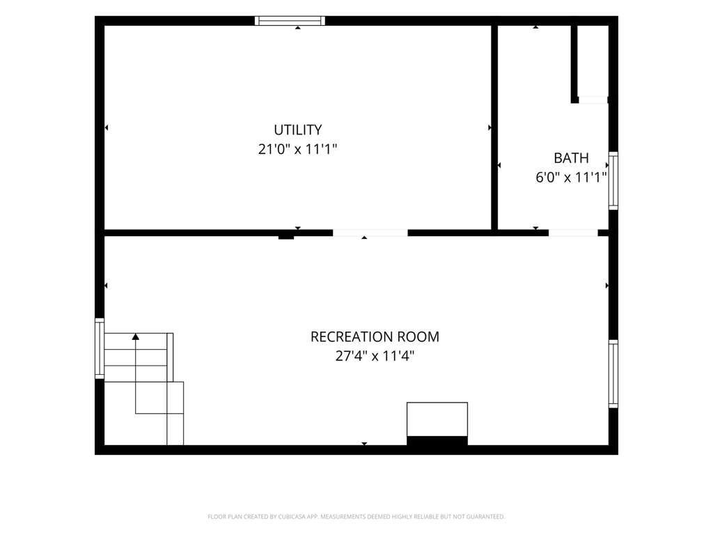 Lower level floor plan