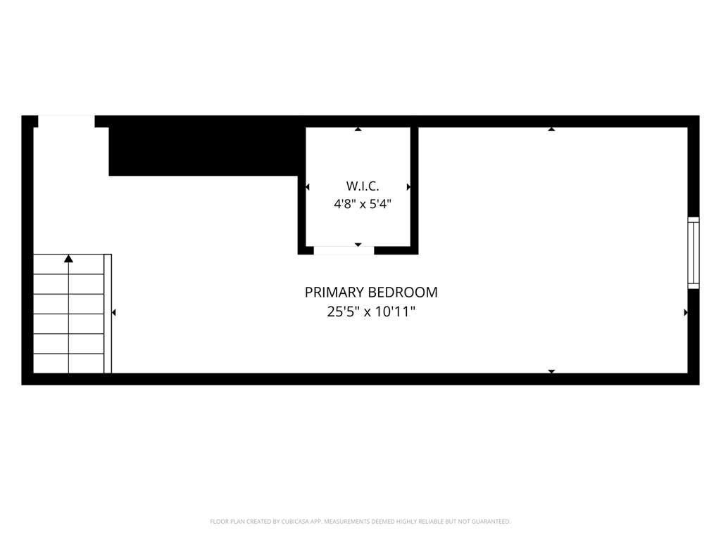 Upper level floor plan