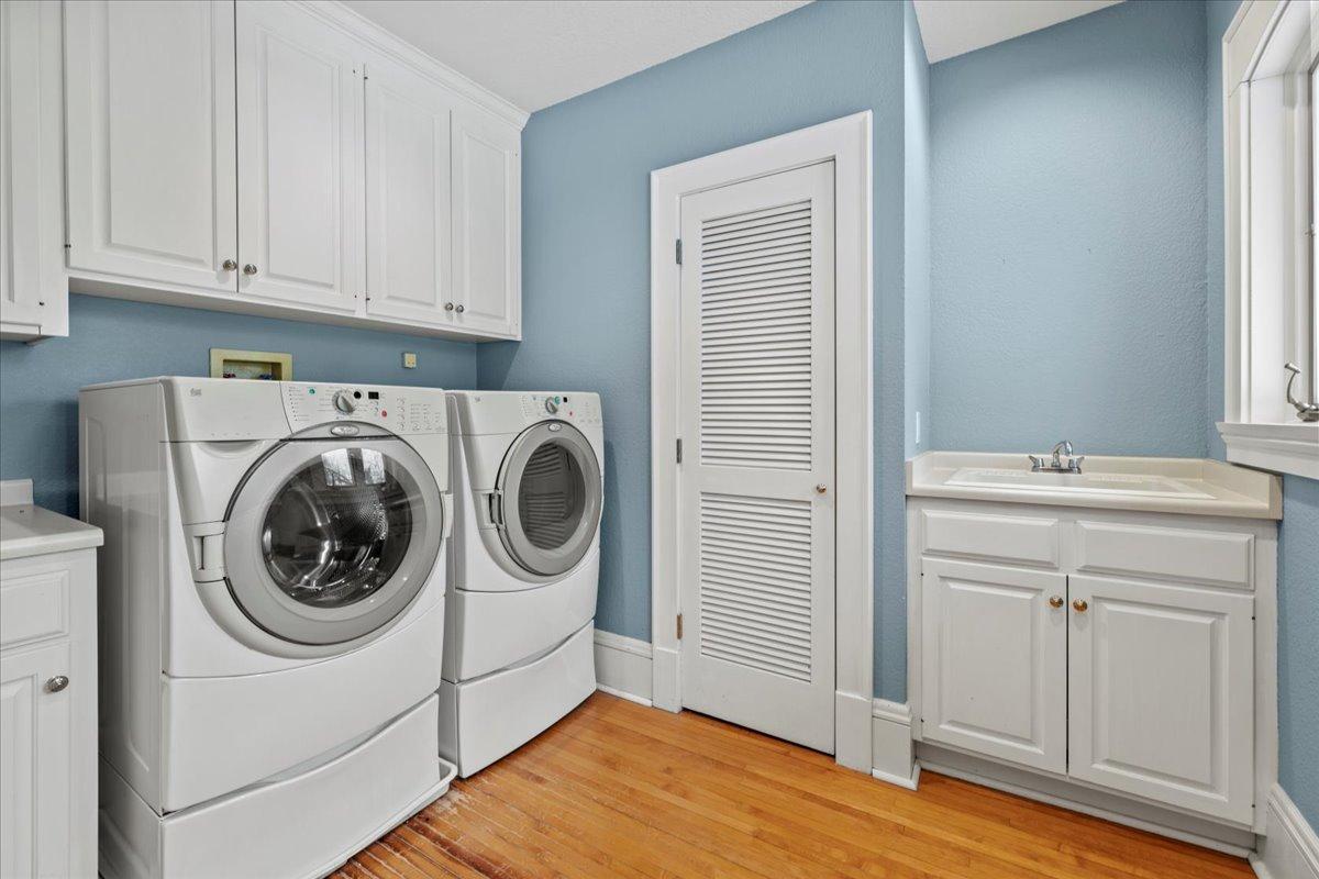 Expansive laundry room located on the second floor
