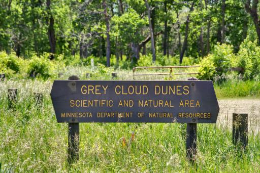 The neighborhood is adjacent to the Grey Cloud Dunes Scientific and Natural Area, one of the largest intact prairie systems remaining in the Twin Cities area. Home to rare prairie plants, butterflies, birds, and wildlife not common in the metro.