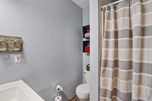 3/4 bath in lower level