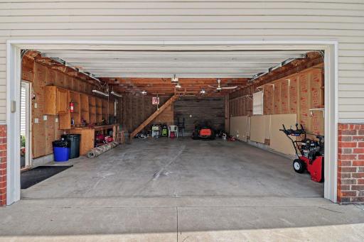 Inside the 30 x 24 detached garage.