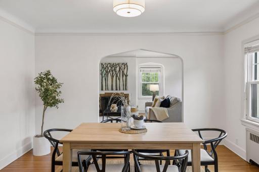 Upper unit - dining room.