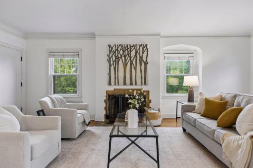 Upper unit living room. Light and bright.