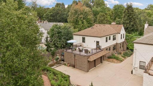 Large shared deck and 1 garage space for each unit.