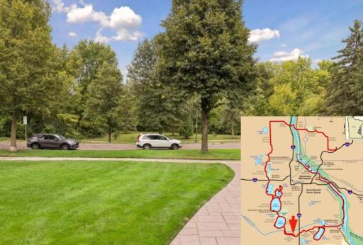 215 Minnehaha Parkway is located on the Grand Rounds Scenic Byway which includes over 50 miles of trails connecting the Chain of Lakes, Downtown Riverfront and Theodore With Park.