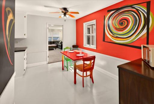 Large eat in kitchen with style -- it's a vibe!