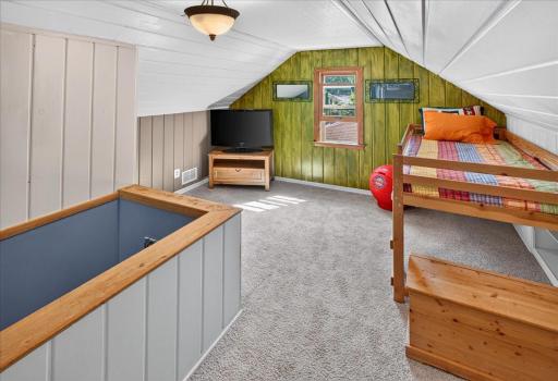 Another view of the upper level bedroom/loft area.