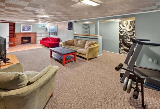 Plenty of space in the finished lower level!