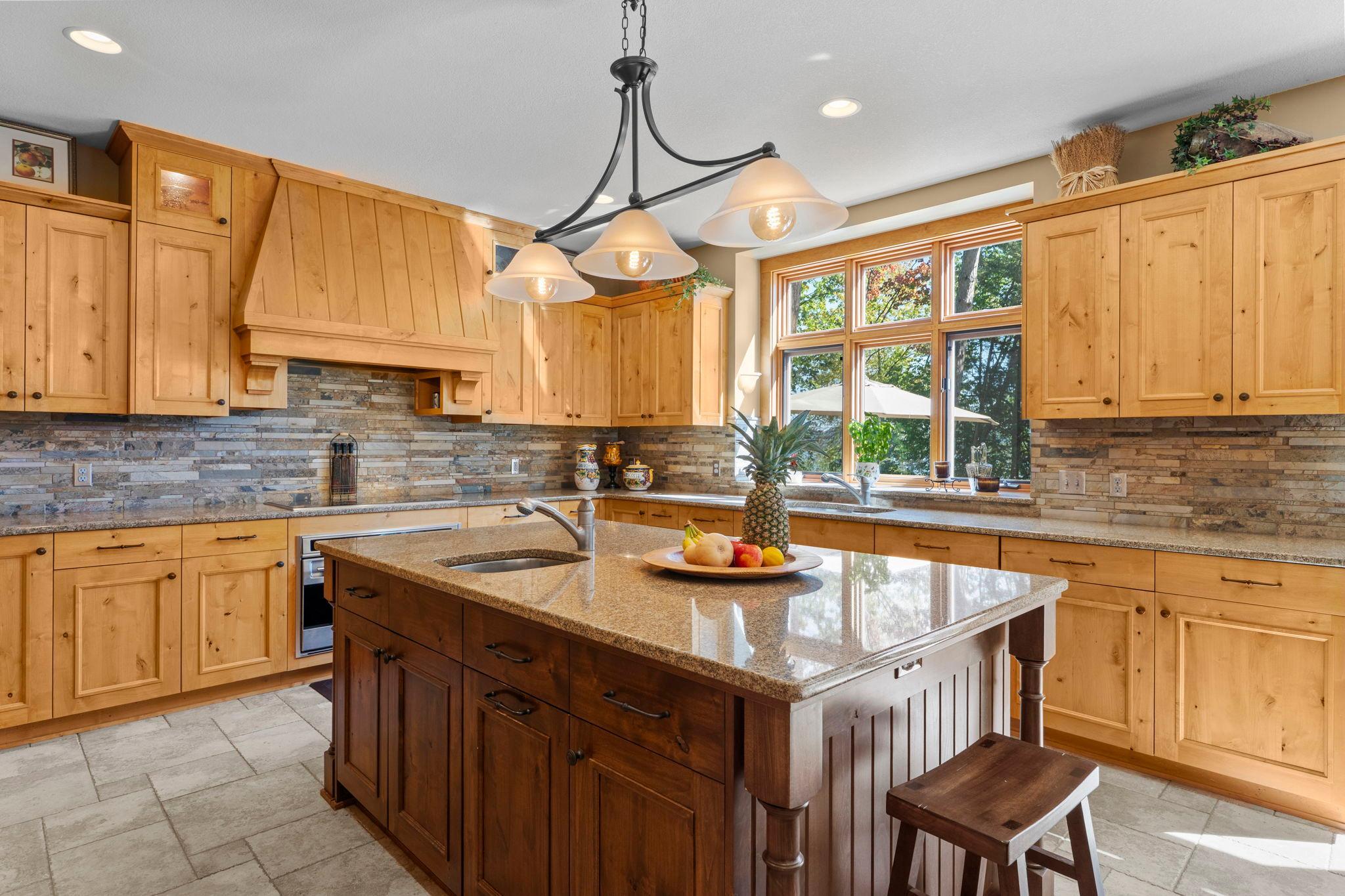 Chef inspired kitchen with prep sink