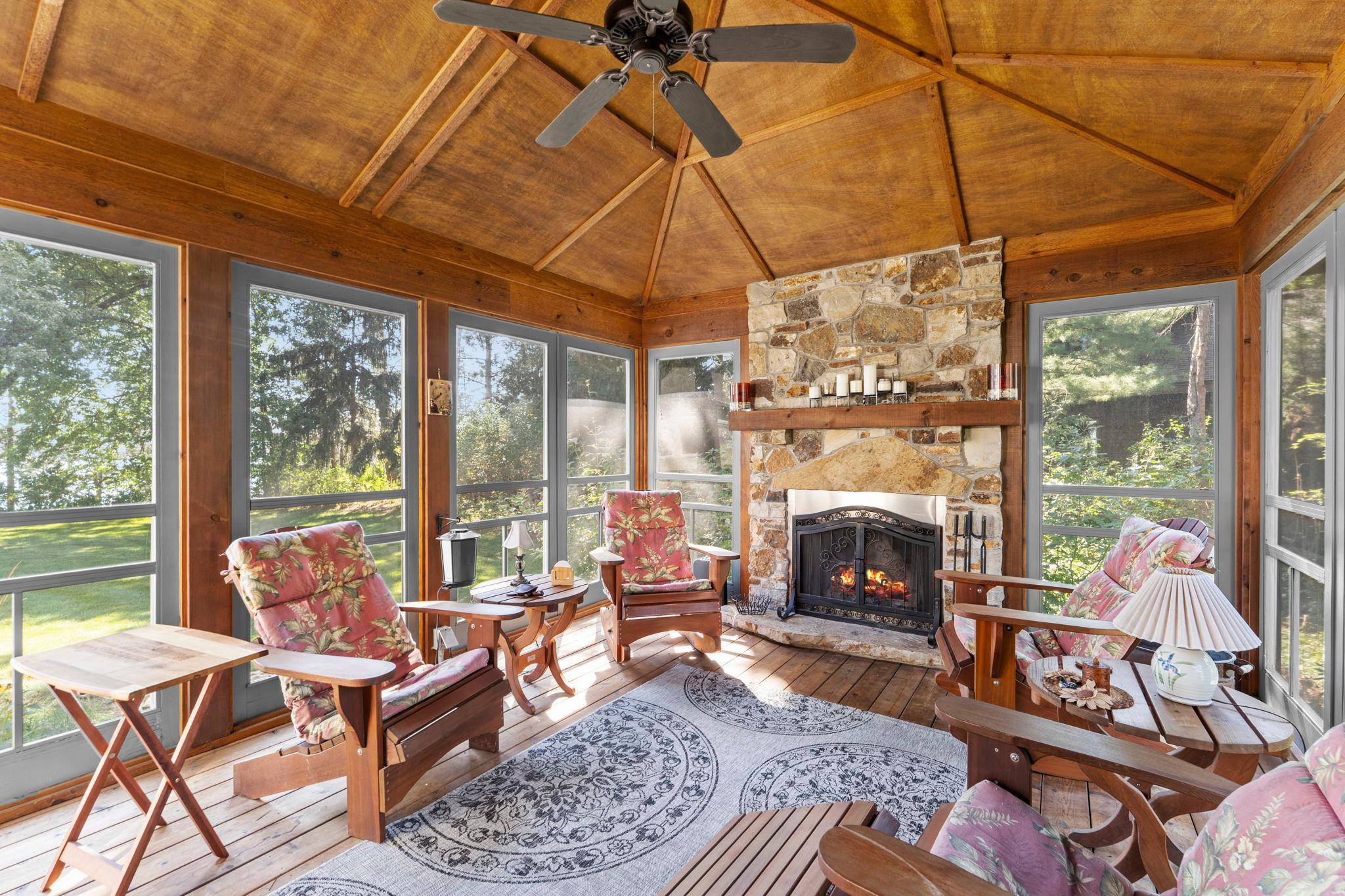 Enjoy beautiful mornings and evenings on your screened porch