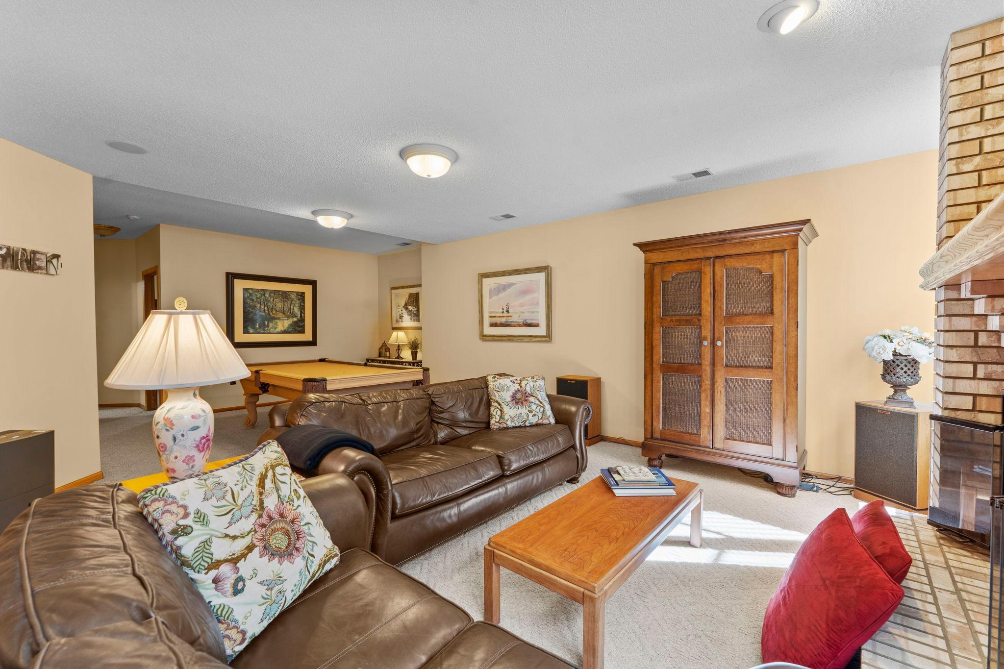 Lower-Level Family Room and Recreation space