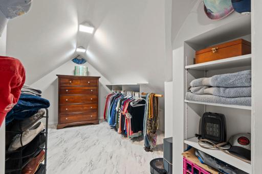 Primary walk in closet.