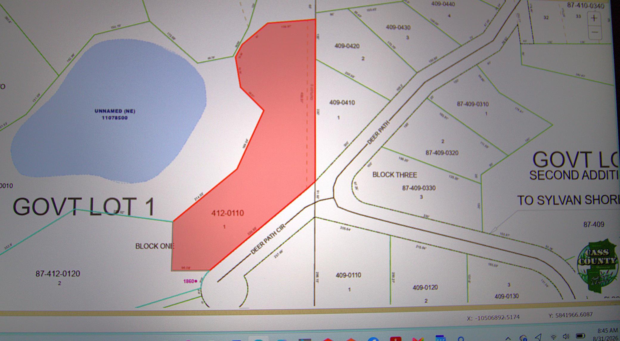 2.96 ACRE LOT IN EAST GULL LAKE