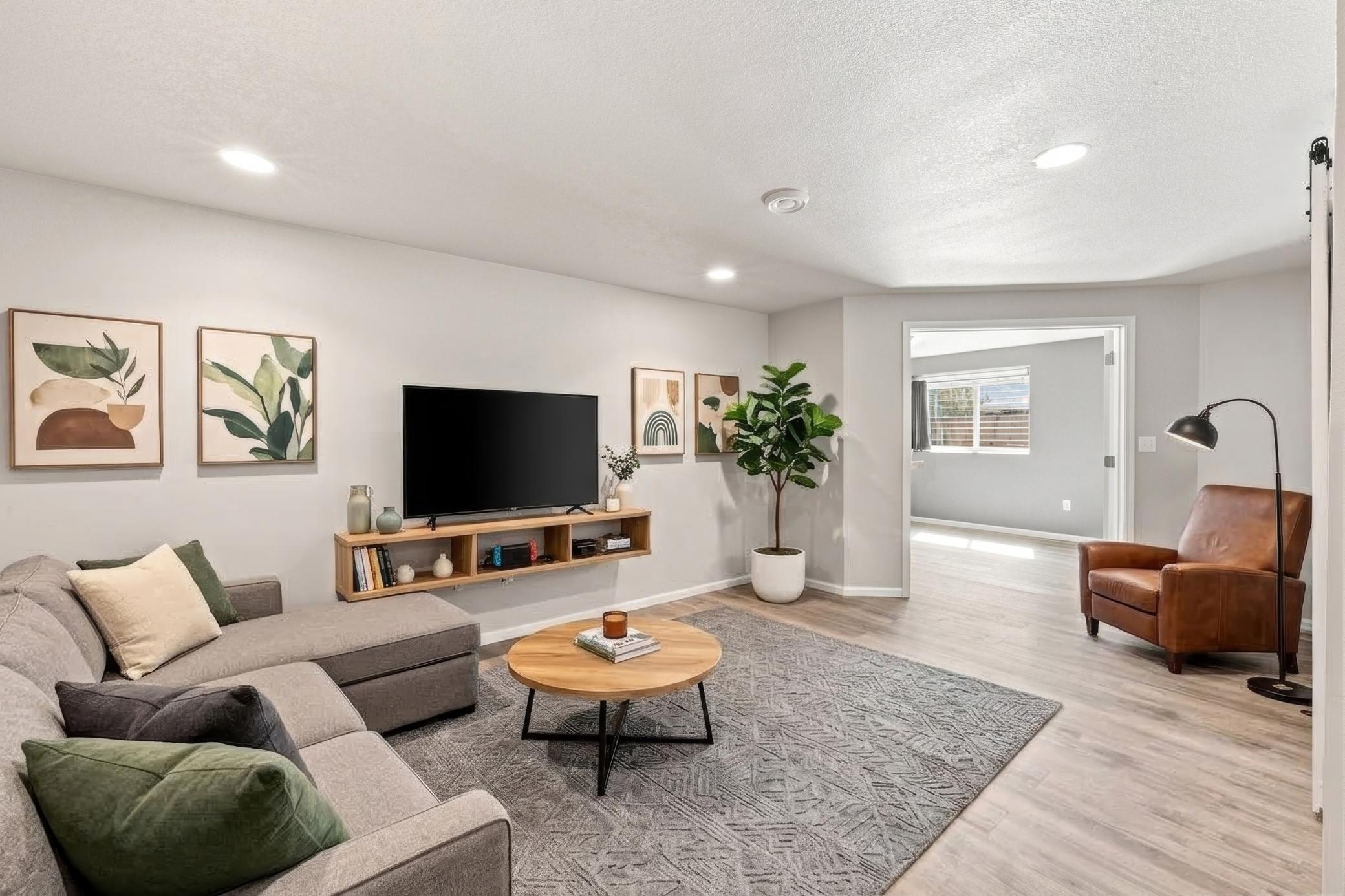 Virtual Staged Family Room