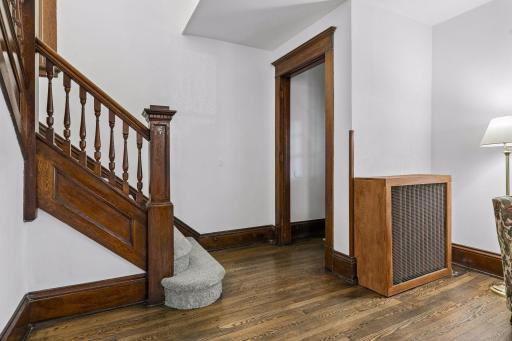 Front entry and foyer. Lovely open staircase to the second floor.