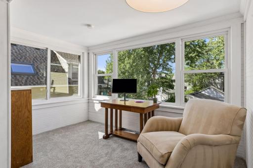 Versatile second floor 3rd bedroom or stunning office, sunroom or play room.