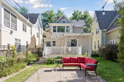 Colorful gardens and perennials in the front and back yard.
