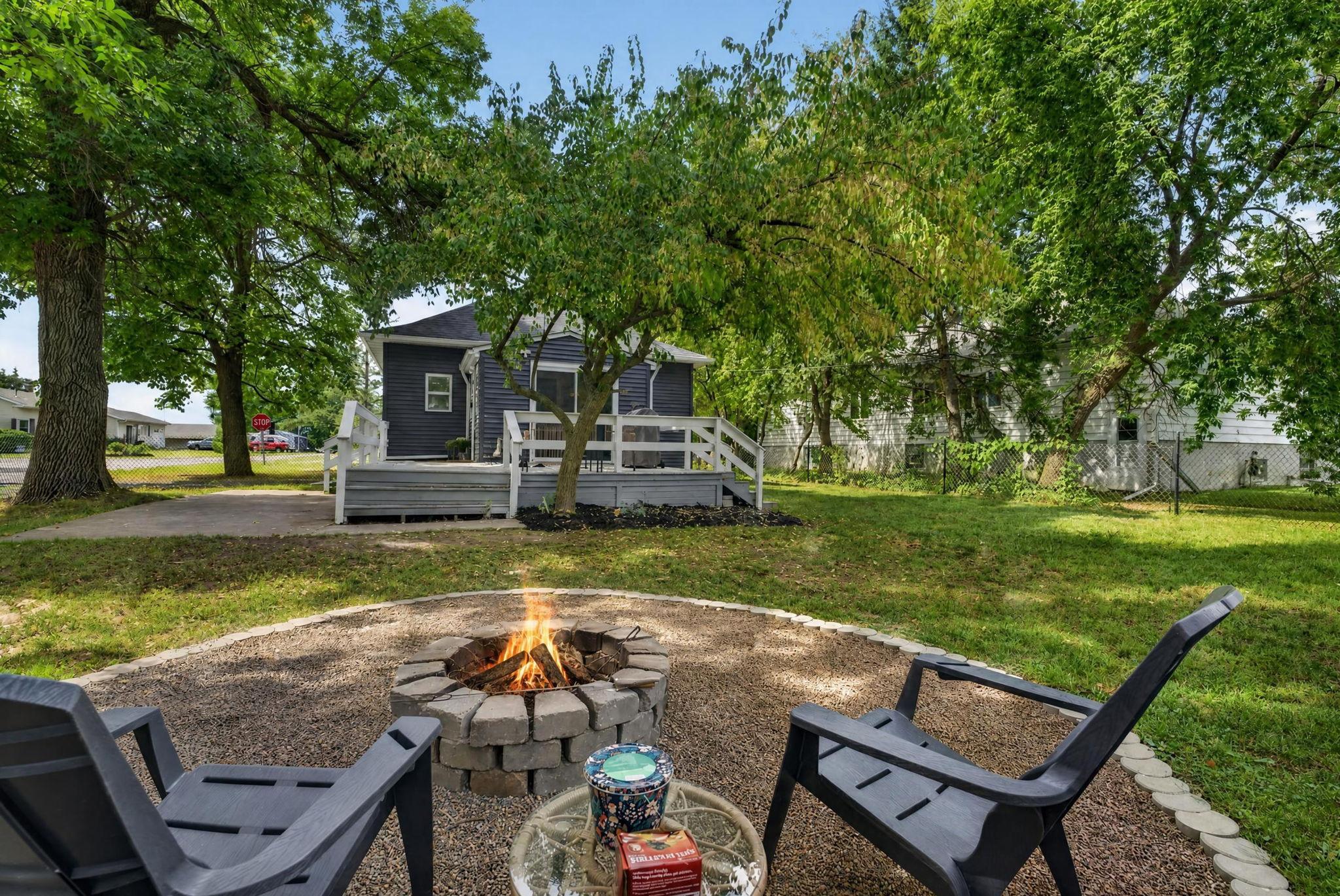 The perfect spot to unwind and enjoy cozy evenings around the fire.