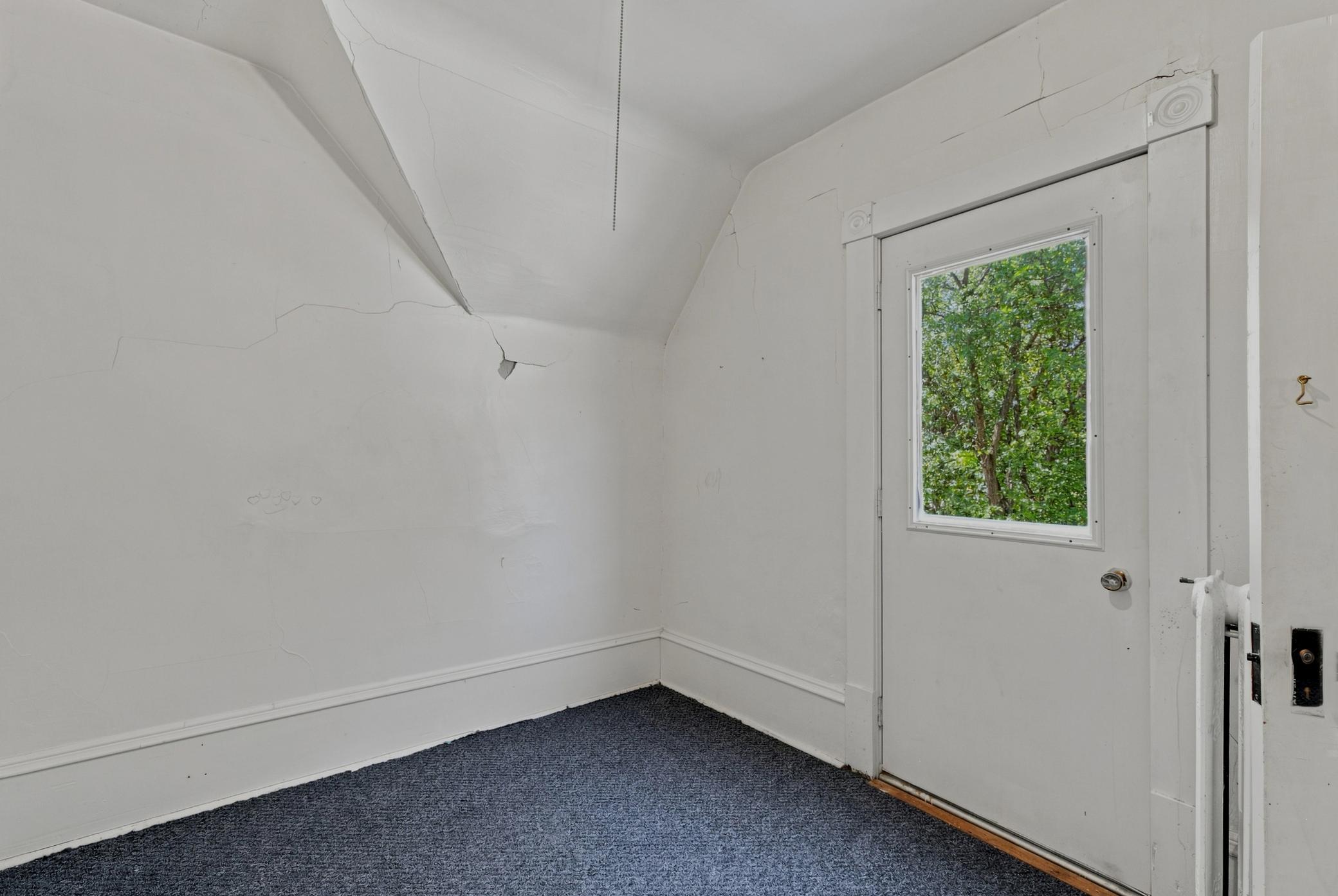Upstairs room w/ access to future deck