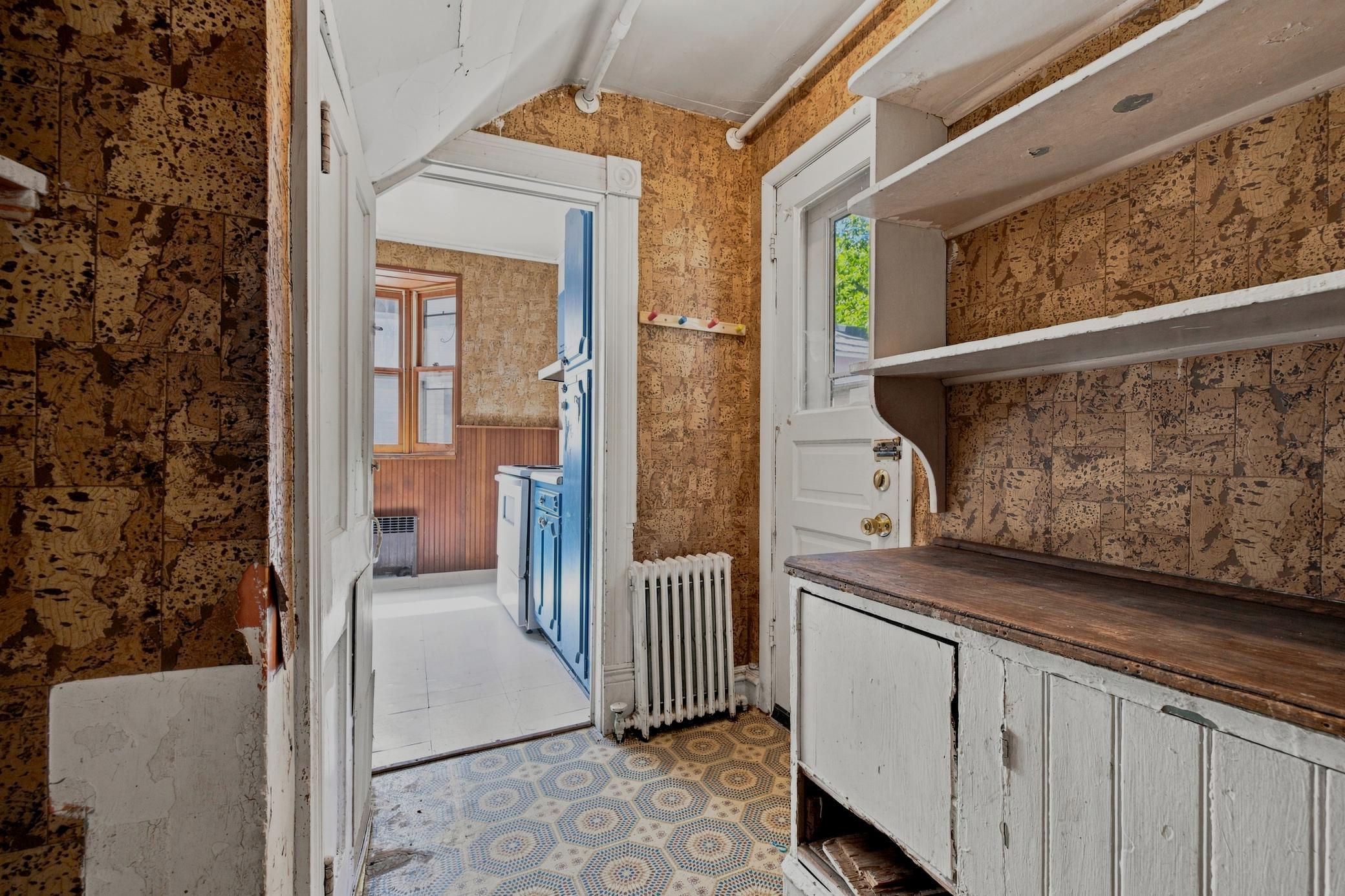 Butler's pantry & back entry, view to Kitchen