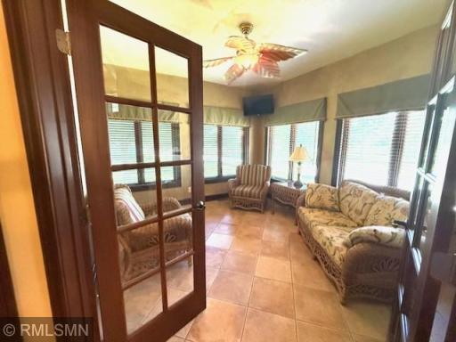 French Doors leading to Sunroom