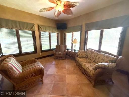Sunroom with view of Veterans Pond