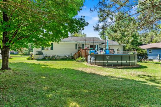 Back of home new pool
