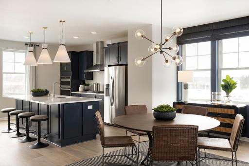 Photo is of a model home.