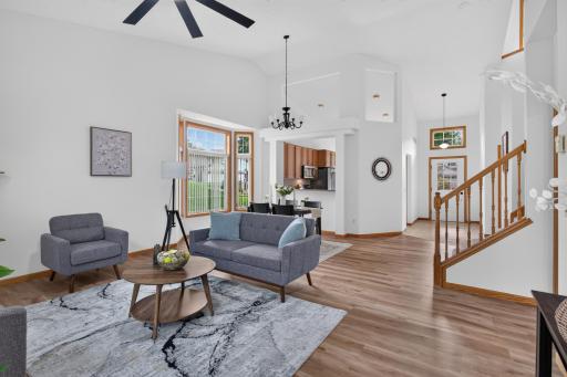 Living room to dining