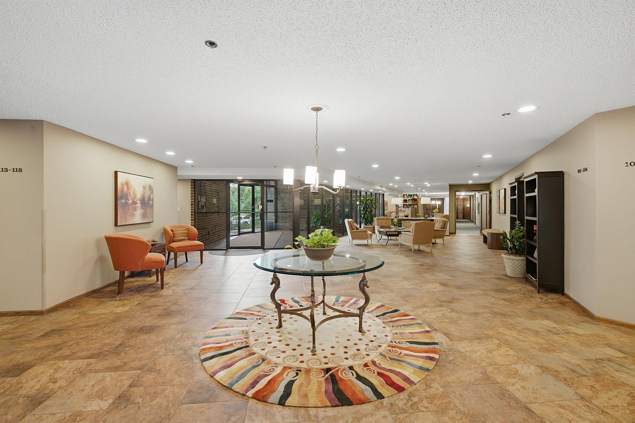Community Lobby - Spacious and inviting common-area lobby provides comfortable seating, attractive finishes, and a welcoming setting for residents and guests.