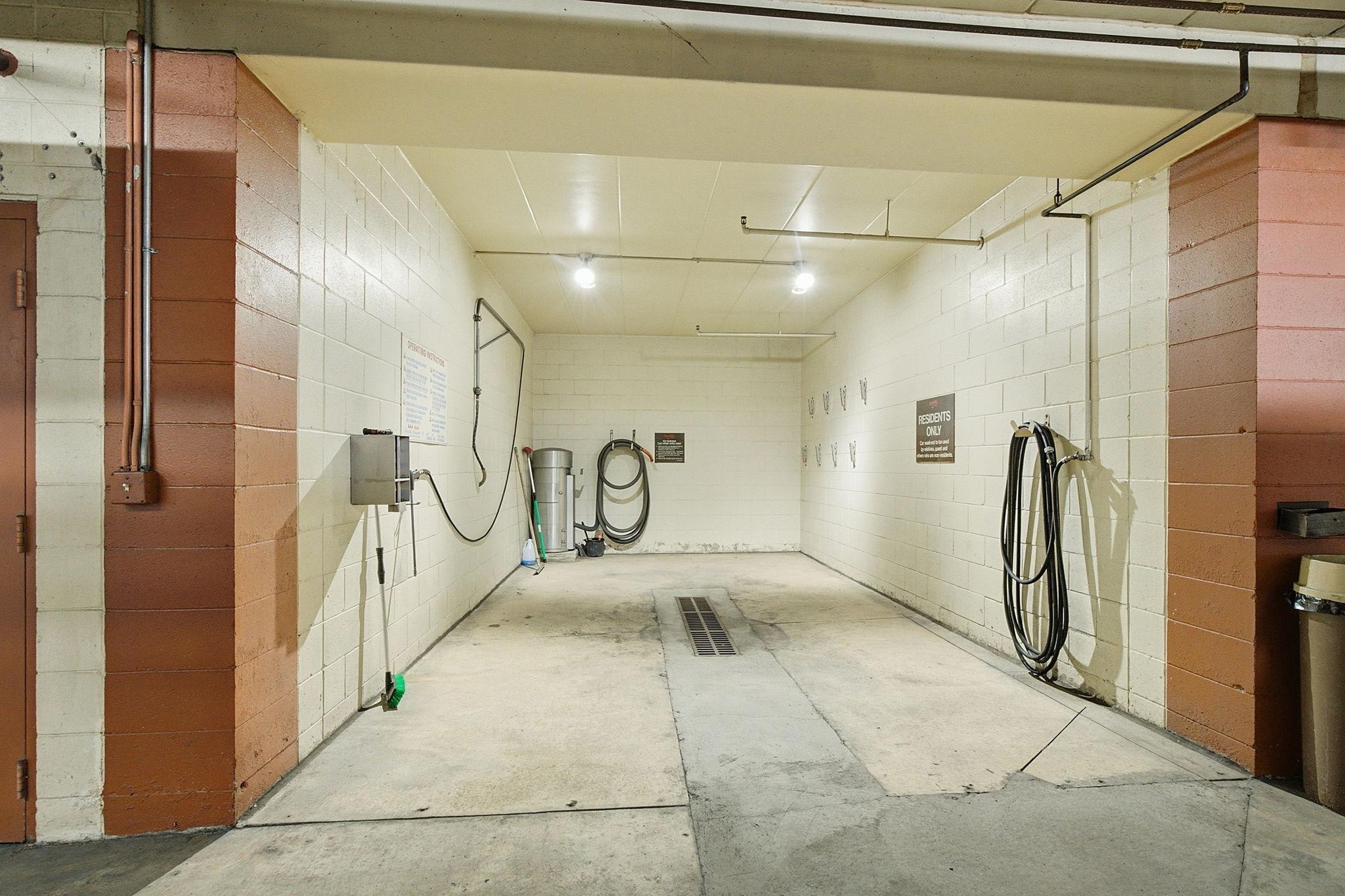 Car Wash Bay - Laurel Hill residents have access to a convenient indoor car wash area located within the building’s garage.