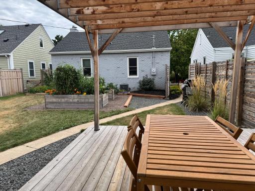Elevated covered deck