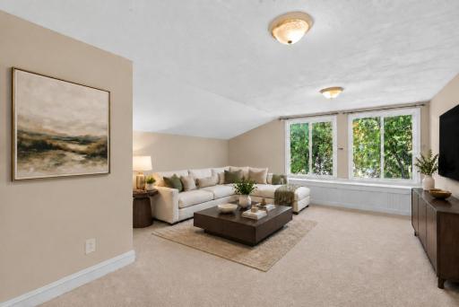 VIRTUALLY STAGED- Spacious upper level family room