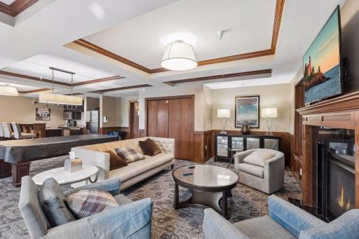 Club gathering room - spacious and inviting