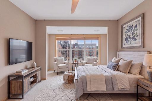 Virtually staged Owners Suite