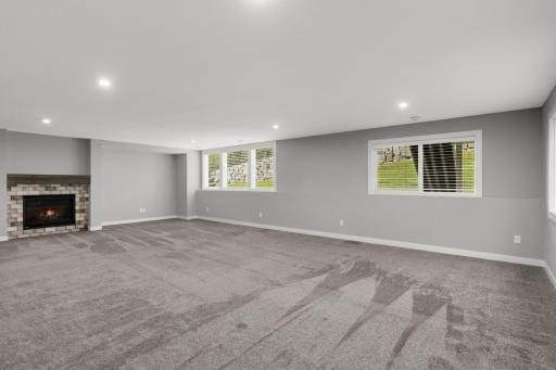 Expansive finished lower level offers tremendous flexibility for recreation, entertaining, games, or movie nights.