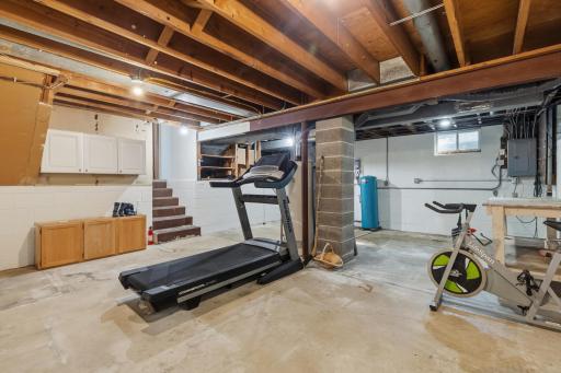 The basement (in the 4th level) is clean and ready for you to finish.