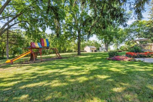Another angle of the backyard. The current and previous owners have a garden at the end of the property line in the backyard.