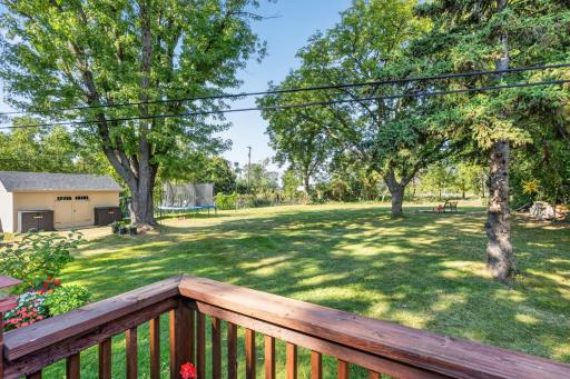 You have to see the backyard as it's almost like an acre with the adjoining vacant city lot.