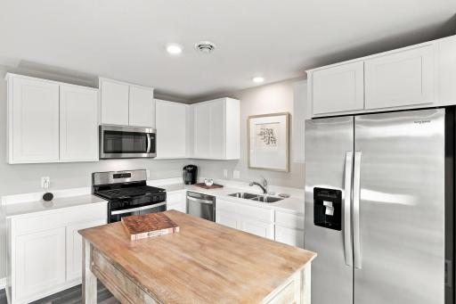 Tons of natural light coming into this spacious kitchen