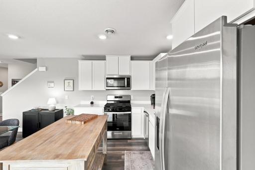 Tons of natural light coming into this spacious kitchen