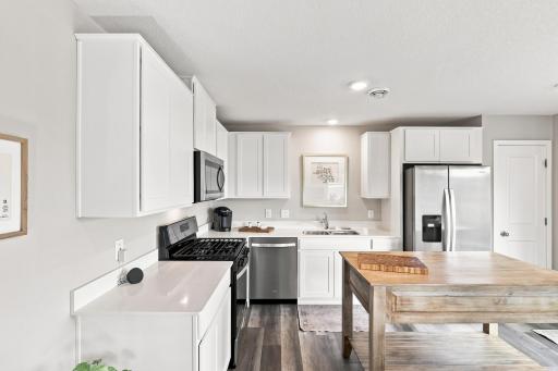 Tons of natural light coming into this spacious kitchen