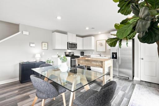 Tons of natural light coming into this spacious kitchen