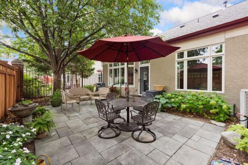 Fenced patio