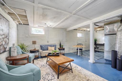 Lower level living space could become a bedroom